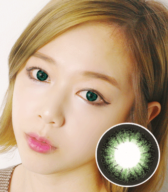 [グリーン カラコン/GREEN] フランセスOS9グリーン Frances  OS9 Green 14.5mm /723