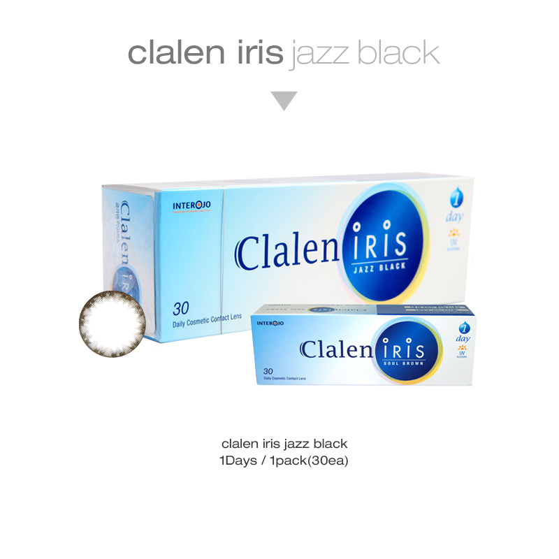 [ワンデーレンズ/カラー] クラレンアイリス Clalen Iris Jazz Black 14.2mm (1箱30枚) /946