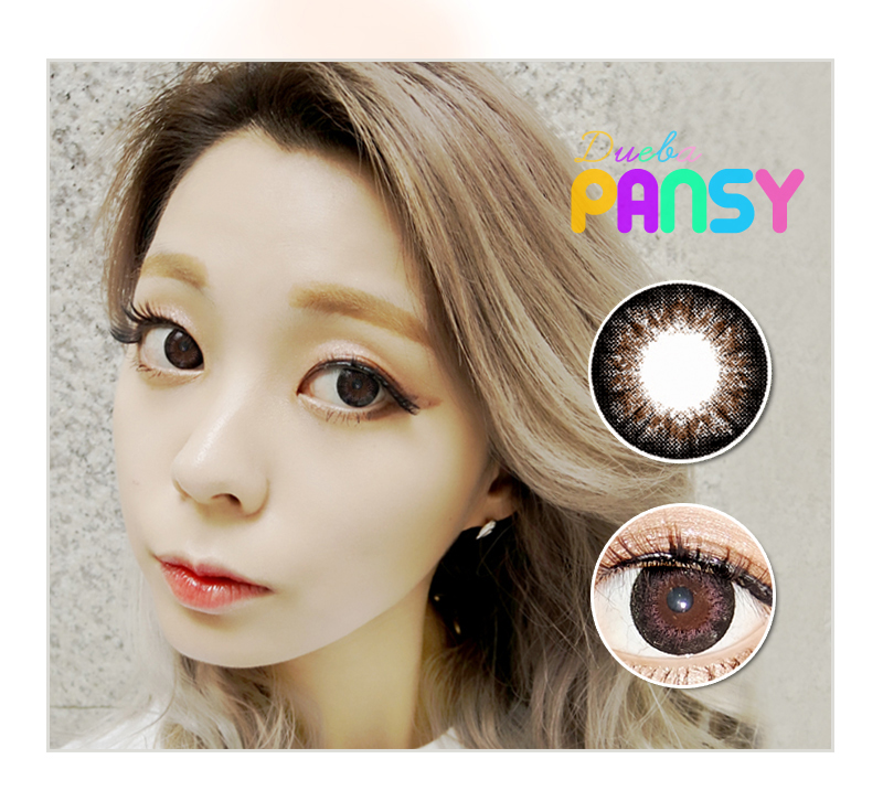 デカ目 カラコン,学校用 カラコン,14.5mm カラコン,Pansy,dueba