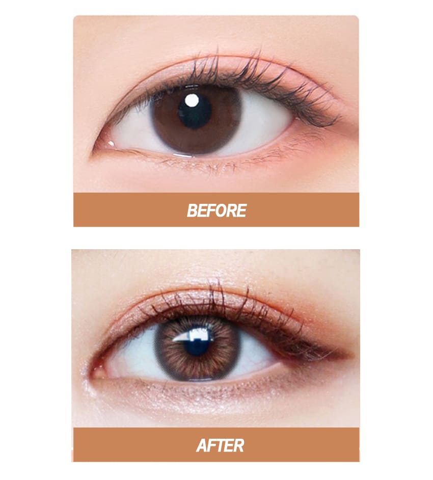 astigmatism colored contact lens, sparkle choco toric, watery dewy Korean SNS popular trend colored contacts, Queencontacts