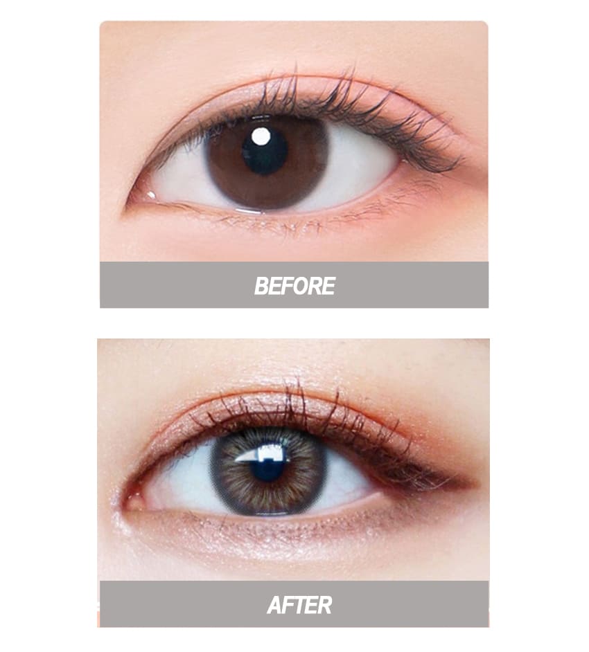 astigmatism colored contact lens, sparkle gray toric, watery dewy Korean SNS popular trend colored contacts, Queencontacts